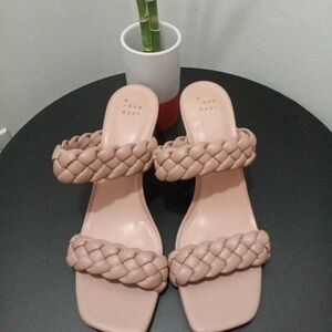 A New Day Women's Braided Sandals - Light Pink